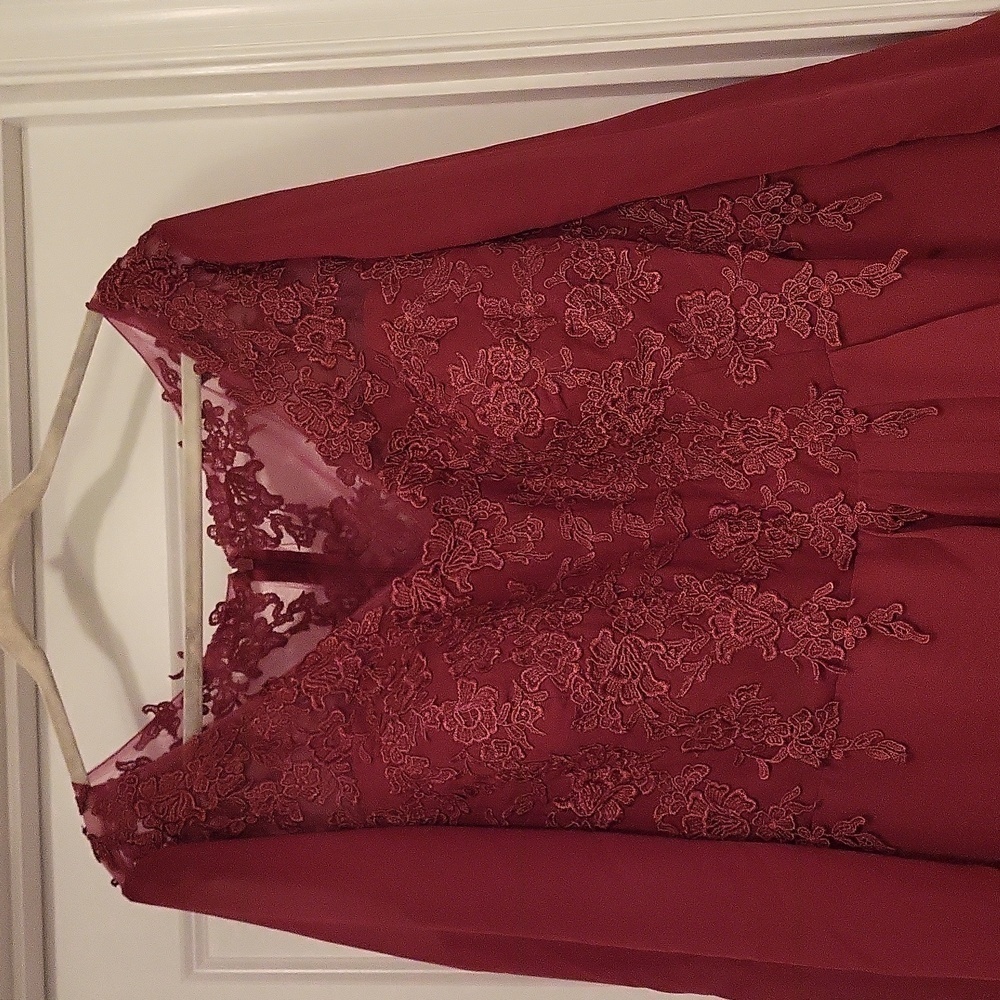 Mother of the Bride Dress Size 26 Burgundy New No Tags